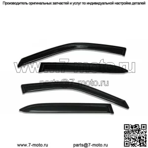 Дымчатые козырьки для окон Dodge Charger 2011-2020 Sun Rain Wind Guards Vent Shade