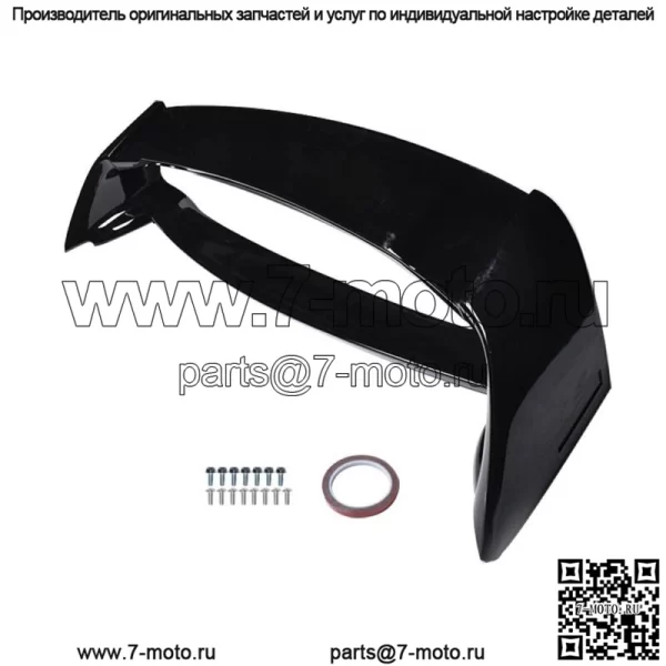 Для Civic 4DR Sedan 2006-2011 гг. Глянцевый черный спойлер на крыло багажника Mugen Style - Image 2