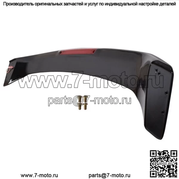 Спойлер багажника подходит для Honda Civic 2013-2015 годов, окрашен в глянцево-черный цвет, стиль SI - Image 3