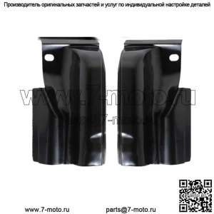 Для Ford F-150 Crew Cab 2009-2014 гг. Стальные углы кабины 4 двери, пара сменных черных