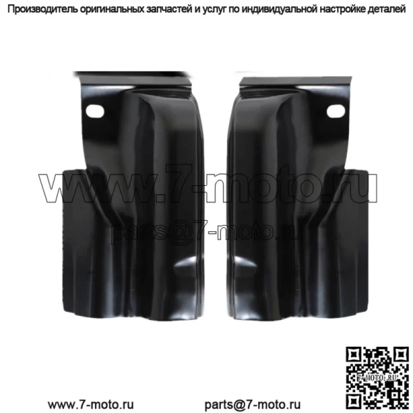 Для Ford F-150 Crew Cab 2009-2014 гг. Стальные углы кабины 4 двери, пара сменных черных