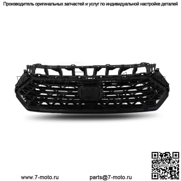 Передняя верхняя решетка радиатора, прочная сетка для Honda Accord 2023-2024, черный пластик