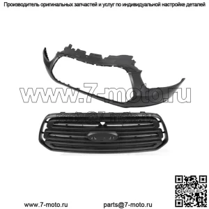 Верхняя крышка переднего бампера + решетка радиатора, черная для Ford Transit 150 250 350 2015-2019 гг.