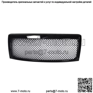 Передний бампер центральная верхняя решетка для 2009-2014 Ford F-150 глянцево-черный