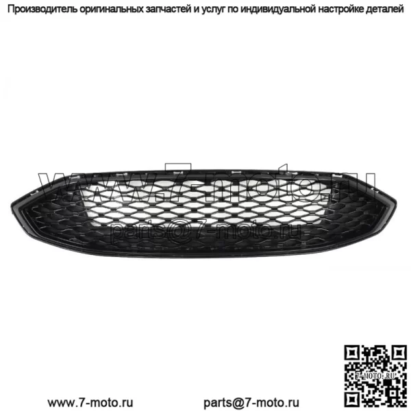 Верхняя решетка радиатора переднего бампера для Ford Fion 2017-2018, глянцево-черная