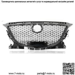 Для Mazda 3 Axela 2014-2016 передний бампер верхняя черная решетка сотовая решетка ABS