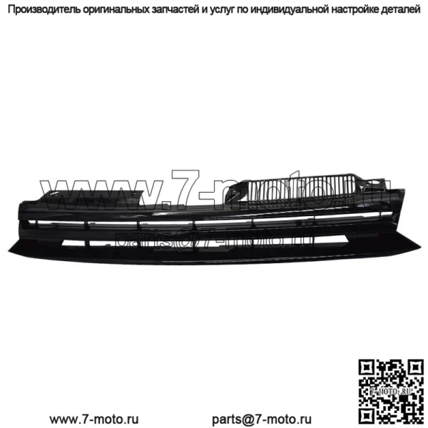 Для Vw Golf MK6 2010 2011 2012 2013 Передняя черная решетка бампера без логотипа - Image 2