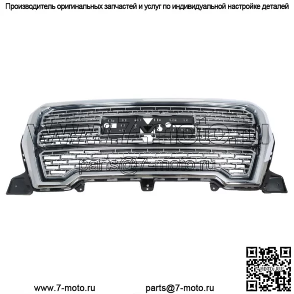 Передний верхний бампер решетка хром подходит для 2019 2020-2021 GMC Sierra 1500 Denali - Image 2