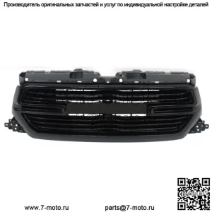 Передняя верхняя решетка в сборе для Ram 1500 2019-2022 черный пластик 6BT01TRMAF