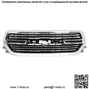 Передняя верхняя решетка радиатора в сборе для Ram 1500 2019-2022 годов, хромированная, заводского стиля