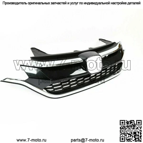 Верхняя и нижняя решетка переднего бампера ABS для Honda CRV CR-V 2015 2016 Chrome - Image 2