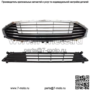 Для Ford Fion 2019 2020 Передняя верхняя и нижняя решетка радиатора хромированная заводского стиля
