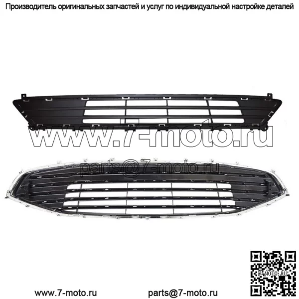 Для Ford Fion 2019 2020 Передняя верхняя и нижняя решетка радиатора хромированная заводского стиля - Image 2