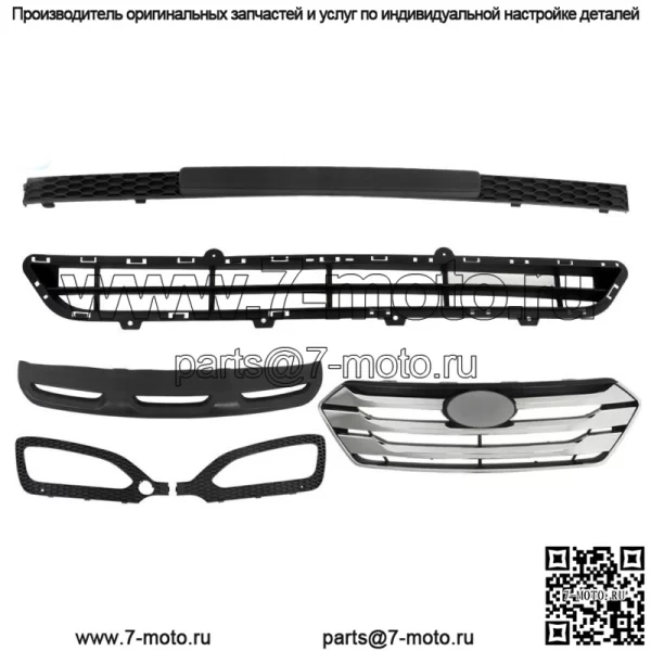 Для Hyundai Santa Fe Sport 2013 14-2016 Передняя решетка противотуманных фар набор 5 шт.