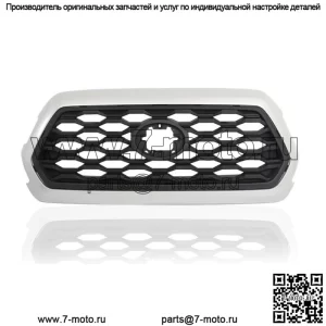 Передняя решетка в сборе для Toyota Tacoma 2016-2022 годов, серебристая оболочка, внешняя 53114-04250
