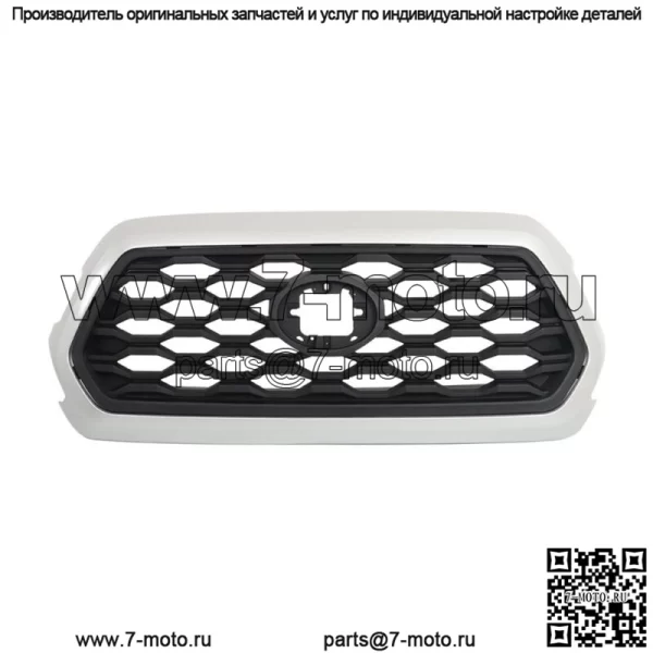 Передняя решетка в сборе для Toyota Tacoma 2016-2022 годов, серебристая оболочка, внешняя 53114-04250 - Image 2