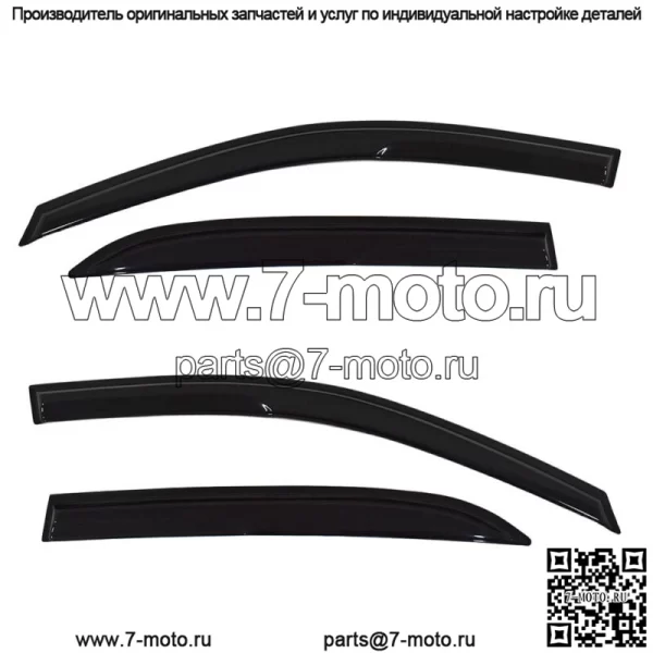 Оконный козырек дефлектор для Honda Accord 4-дверный седан 2003-2007 дефлектор дождя - Image 2