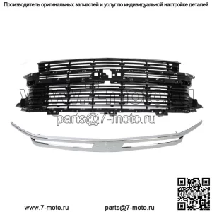 Для Chevrolet Suburban Tahoe LS LT 2021 2022 Передняя решетка Яркий хром и черный