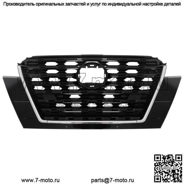 Передняя верхняя решетка в сборе + фара галогенная для Nissan Kicks S/SV 2021-2023 гг. - Image 3
