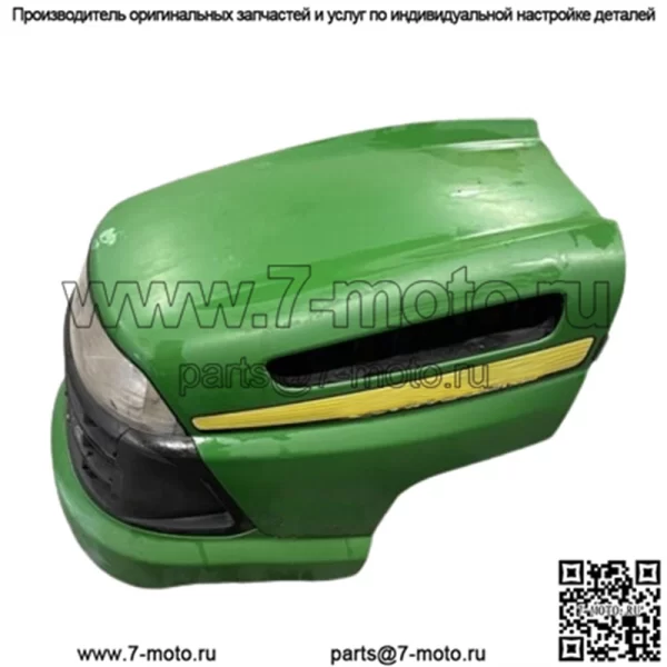 Оригинальная газонокосилка JOHN DEERE LA120 RIDING, полный комплект, капот с фарами