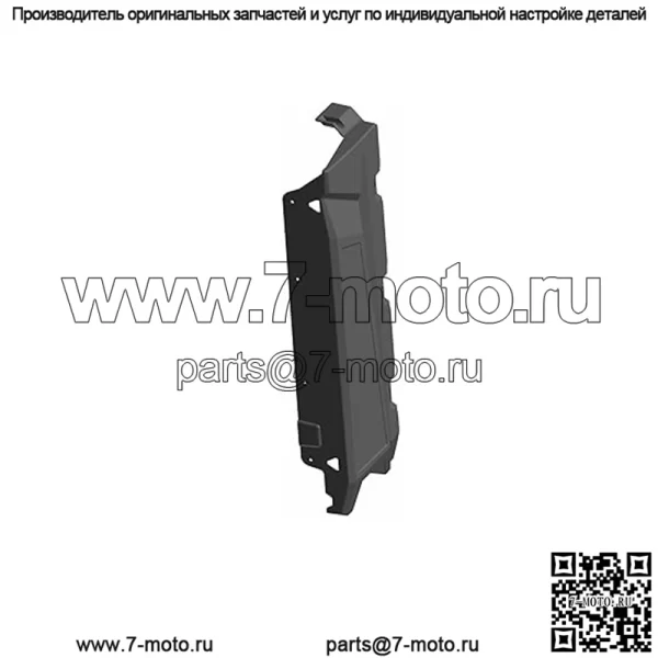 Панель Polaris Ranger левая короткая, глянцево-черная, оригинальная OEM-часть 5439111-070, кол-во 1 - Image 2