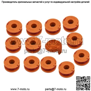 12 шт. в упаковке WA0010 для сменной катушки лески триммера Worx Weed Eater с крышкой
