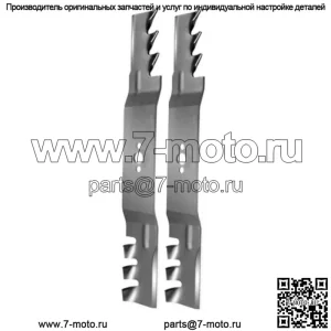 2 комплекта лезвий COPPERHEAD подходят для Toro 120-9500-03, Exmark 116-6358-03, сделано в США