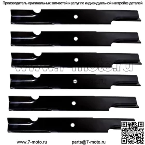 6PK Heavy Duty Blades для Scag Turf Tiger Cheetah 61" Cut Deck 482879 482881