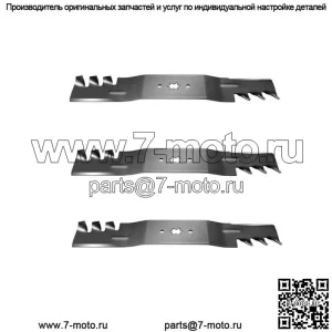 3 мульчирующих лезвия для Cub Cadet RZT54 54" 742-0677 942-0677 742-0677A 942-0