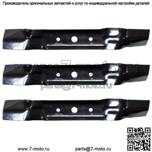 3PK Лезвия для газонокосилки John Deere 48 Cut L120 L130 GX20250 GY20568
