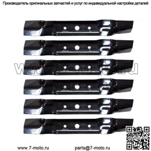 6PK Лезвия для газонокосилки John Deere 48 Cut L120 L130 GX20250 GY20568