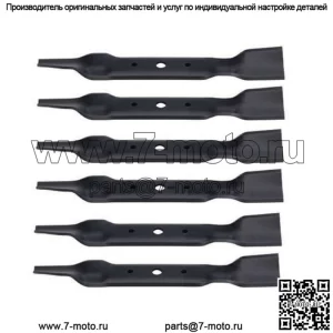 6 сменных ножей для газонокосилки JOHN DEERE 48 CUT L120 L130 GX20250 GY20568 91-108 330-619