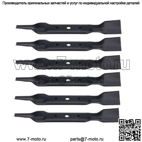 6 сменных ножей для газонокосилки JOHN DEERE 48 CUT L120 L130 GX20250 GY20568 91-108 330-619