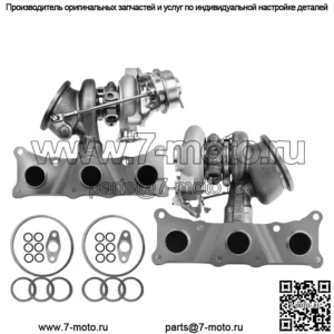 Турбокомпрессор Twin Turbo для BMW E90 E92 E93 335i 335is 335xi 3.0L N54B30 TD03L4