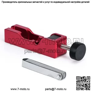 Инструмент для регулировки зазора свечей зажигания с щупом #красный