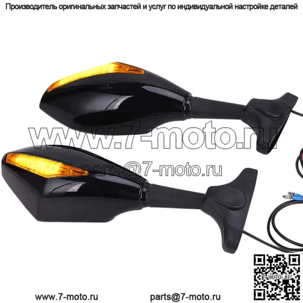 Для Suzuki GSXR 600 750 1000 Hayabusa мотоцикл светодиодные поворотники боковые зеркала A