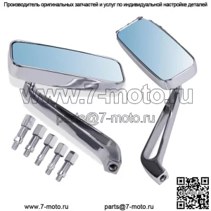 Мотоциклетные хромированные зеркала для Harley Road King Sportster XL883 1200 Dyna Softail