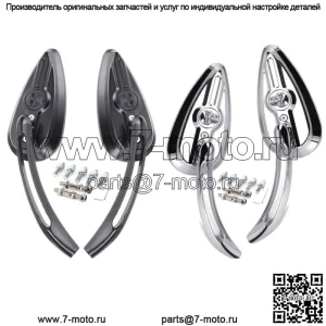 Мотоциклетные зеркала в виде черепа для Harley Touring Road King Electra Glide Softail Dyna