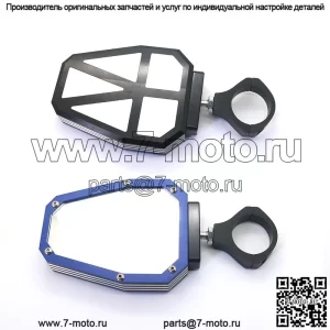 Зеркала заднего вида для мотоцикла Beach Buggy All Terrain Mirror, отражатель для мотоцикла 1,75/2, универсальный для ATV/UTV, синие