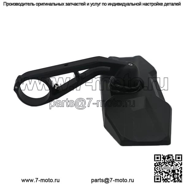 Зеркало заднего вида по центру сбоку UTV ATV черное 1,75-дюймовое для Polaris General RZR XP - Image 3