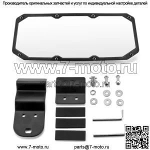 Зеркало заднего вида 10,5" x 3,75", выпуклое зеркало высокой четкости для гонок, корпус из АБС-пластика и центральное зеркало из закаленного стекла, совместимо с Polaris Ranger 570 900 XP 1000/Crew 2015+ и Can Am Defender