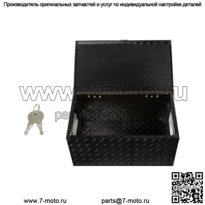 Черная алюминиевая ромбовидная пластина для ящика для инструментов Garage Pickup Traile 20" x 12" x 9,5''