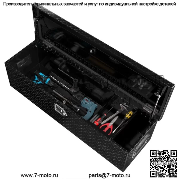 49"X15"X15" Алюминиевый ящик для инструментов для пикапа повышенной прочности с замком