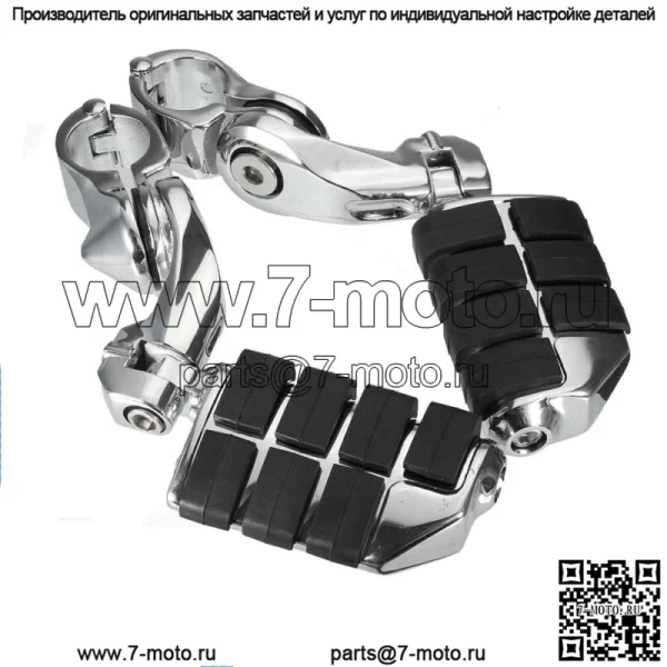 Подножки для ног Chrome Highway Footrest 1-1/4" Защита двигателя/крепежные зажимы для Harley