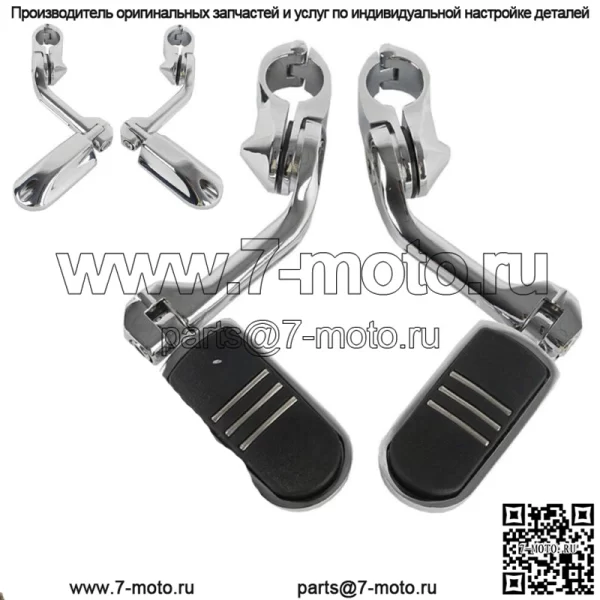 1,25" 1 1/4" шоссейная подножка подходит для Harley Touring Road King Street Glide 32 мм