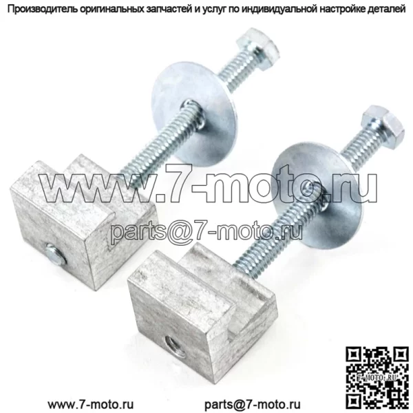 J-образный зажим для фиксации, 2 шт., серебро - Image 2