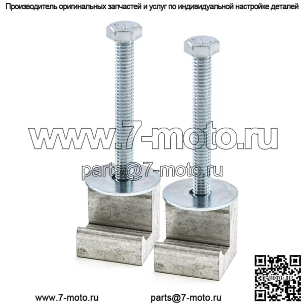 J-образный зажим для фиксации, 2 шт., серебро - Image 3
