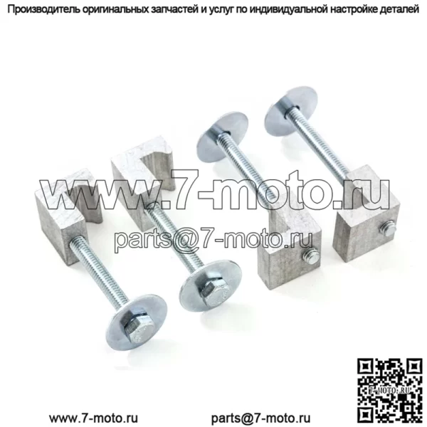 J-образный зажим для фиксации, 4 шт., серебро - Image 3