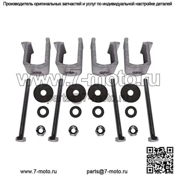 Фиксирующий зажим 3#4 шт., черный - Image 2