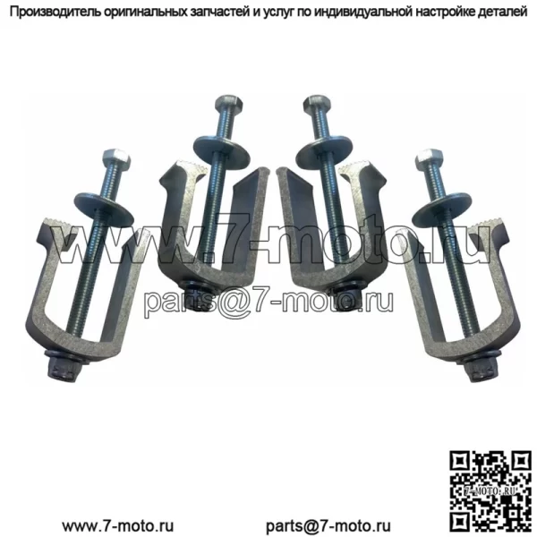 Фиксирующий зажим 3#4 шт., черный - Image 4